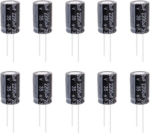 Aluminum Electrolytic Capacitor Kits 35v 470uF 10x17mm Radial Leads DIP Capacitors for Electrical Repair/Arduino/DIY etc. 20Pcs in Saudi Arabia