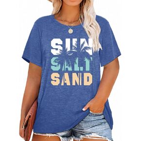 Plus Size Beach Shirts for Women Short Sleeve Hawaiian Shirt Casual Summer Vacation Blouses