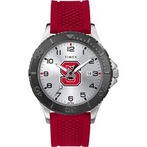 Timex Tribute Men's Collegiate Gamer 42mm Watch – NC State Wolfpack with Red Silicone Strap