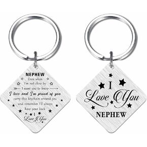 SOUSYOKYO I Love My Nephew Gifts من Auntie Aunt، أفضل سلسلة مفاتيح لعيد الميلاد لابن أخ، أفكار هدايا عيد ميلاد ابن أخي المفضلة، هدية سلسلة مفاتيح لعيد الحب لتخرج ابن أخينا in Kuwait