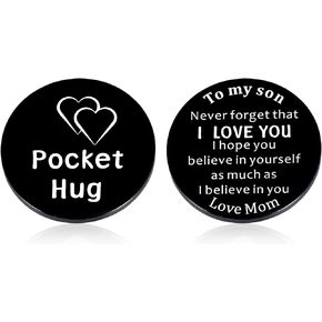Stocking Stuffers for Teen Boys Men 20 Year Old Boy Birthday Gift Ideas Christmas Gift for Son Pocket Hug Token from Mom Dad