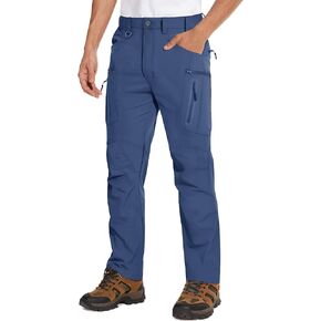 MAGCOMSEN Men's Tactical Pants Water Repellent 8 Pockets Ripstop Hiking Trousers Lightweight Work Pants