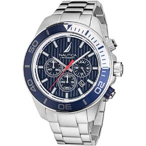 Nautica Men's NAPNOF303 One Recycled Stainless Steel Bracelet Watch