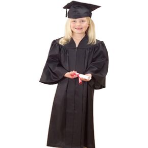 U.S. Toy Toy OD304 Black Graduation Cap and Gown Set, One Size