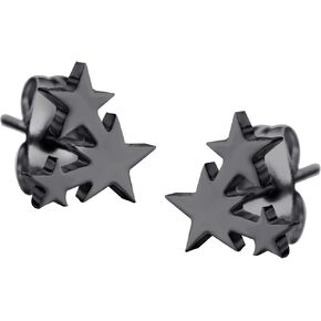 555Jewelry أقراط صغيرة رقيقة على شكل نجوم ثلاثية للفتيات والنساء in Kuwait