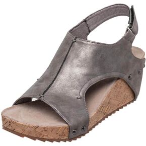 Antelope Women's Metallic Leather Wedge Wedge Sandals