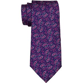 Ted Baker Navy Pink Vine Paisley Tie
