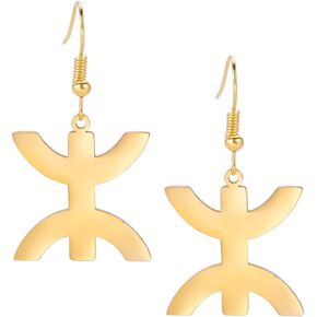 African Berber Symbols Studs Earrings African Ethnic Earrings Muslim Tribes Egypt Religious Jewelry Caber Style Amulet Women Girls