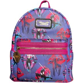Loungefly Marvel Spider-Verse Pink AOP Exclusive Mini Backpack