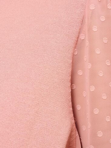 Adrianna Papell Women's Clip Dot Puff Sleeve Twofer in Saudi Arabia