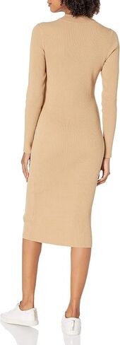 The Drop Women's Chantal Midi Bodycon Fitted Cutout Rib Dress in Saudi Arabia