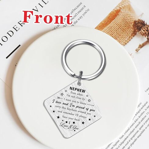 SOUSYOKYO I Love My Nephew Gifts من Auntie Aunt، أفضل سلسلة مفاتيح لعيد الميلاد لابن أخ، أفكار هدايا عيد ميلاد ابن أخي المفضلة، هدية سلسلة مفاتيح لعيد الحب لتخرج ابن أخينا in Kuwait