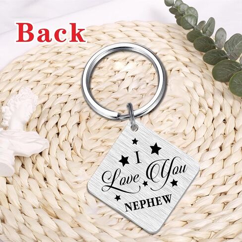 SOUSYOKYO I Love My Nephew Gifts من Auntie Aunt، أفضل سلسلة مفاتيح لعيد الميلاد لابن أخ، أفكار هدايا عيد ميلاد ابن أخي المفضلة، هدية سلسلة مفاتيح لعيد الحب لتخرج ابن أخينا in Kuwait