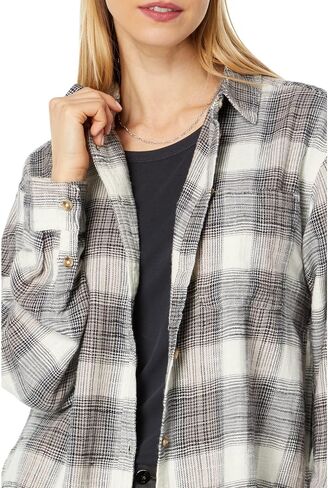 Lucky Brand Women's Oversized Boyfriend Pocket Shirt in Saudi Arabia