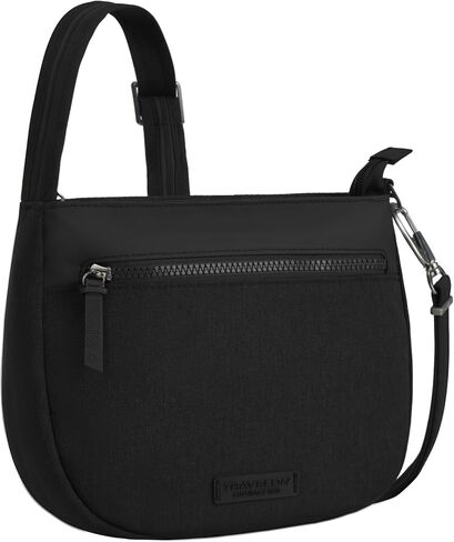 Travelon Metro Anti-Theft Saddle Crossbody, Black in Saudi Arabia