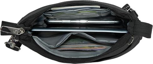 Travelon Metro Anti-Theft Saddle Crossbody, Black in Saudi Arabia