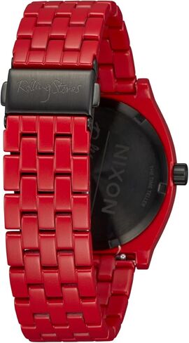 ساعة نيكسون x رولينج ستونز تايم تيلر A1356-100m مقاومة للماء للرجال انالوج بعقارب (وجه ساعة 37 ملم، سوار من الفولاذ المقاوم للصدأ 19.5 ملم - 18 ملم) in Kuwait