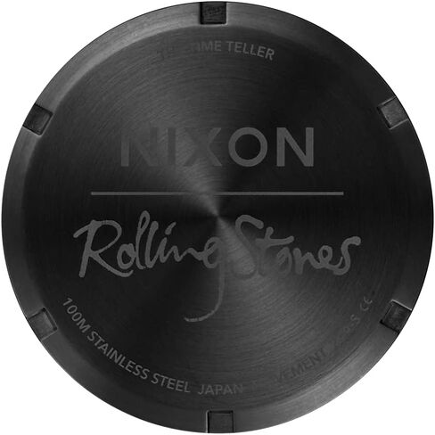 ساعة نيكسون x رولينج ستونز تايم تيلر A1356-100m مقاومة للماء للرجال انالوج بعقارب (وجه ساعة 37 ملم، سوار من الفولاذ المقاوم للصدأ 19.5 ملم - 18 ملم) in Kuwait