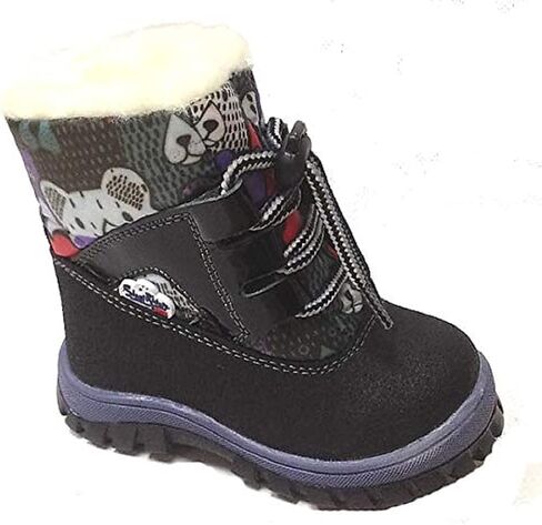 Skorohod Orthopedic Boots 13-651/652 Autumn Winter Cold Weather Outdoor Shoes for Boys and Girls - Genuine Leather - Natural Wool - Slip Resistant 12 in Saudi Arabia