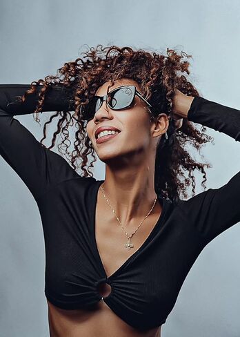 نظارات شمسية مستقطبة عصرية من LVIOE للنساء، نظارة شمسية كلاسيكية من Jackie O Cat Eye للقيادة، حماية من الأشعة فوق البنفسجية 400 LS1722 in Kuwait