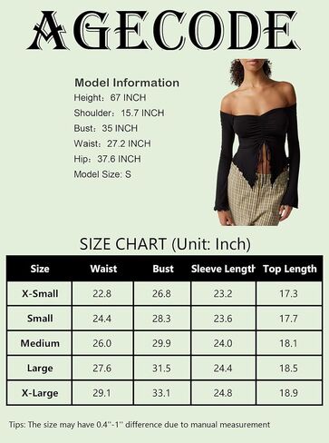 بلوزات نسائية بدون أكتاف ورباط أمامي وأكمام طويلة وحاشية غير متماثلة in Kuwait