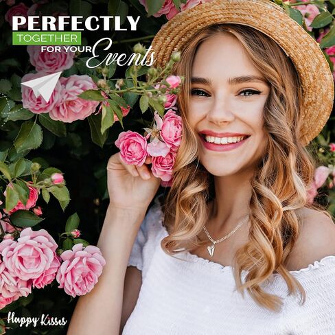 قلادة Happy Kisses الورقية على شكل طائرة - قلادة ساحرة على شكل طائرة لطيفة للحالمين والمسافرين - بطاقة رسالة - دع أحلامك تطير in Kuwait