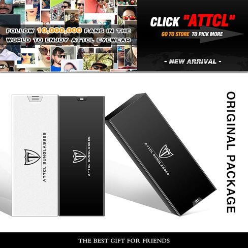 نظارات شمسية دائرية مستقطبة للنساء من ATTCL - إطار معدني للحماية من الأشعة فوق البنفسجية in Kuwait