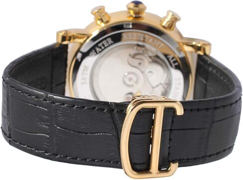 ساعة يد FORSINING للرجال بعلامة تجارية فاخرة بتقويم يومي أوتوماتيكية من الفولاذ المقاوم للصدأ وحزام جلدي FSG9407M3G2 in Kuwait