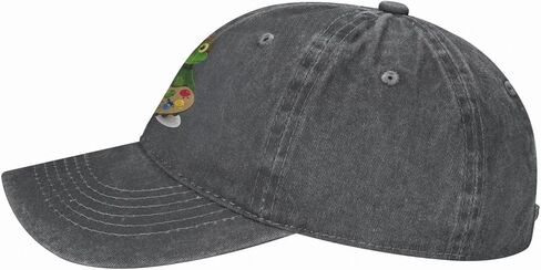 Frog Artist Vintage Distressed Adjustable Washed Denim Low Profile Mens Dad Trucker Hat Baseball Ball Cap for Men in Kuwait