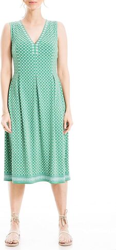 Max Studio Women's Sleeveless V-Neck Midi Dress in Saudi Arabia
