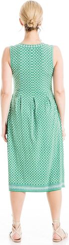 Max Studio Women's Sleeveless V-Neck Midi Dress in Saudi Arabia