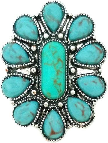 Western Flower Adjustable Cuff Ring in Saudi Arabia
