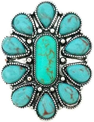 Western Flower Adjustable Cuff Ring in Saudi Arabia