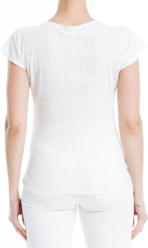 Max Studio Women's Center Cinched Short Sleeve Top in Saudi Arabia