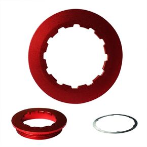 Cassette Lockring Aluminium Alloy for 7-11 Speed Mountain Bike Red