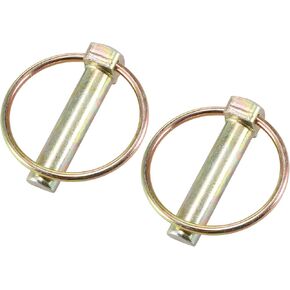 uxcell Linch Pin with Ring - 10mm x 50mm Trailer Pins Assortment Kit for Boat Kayak Canoe Trailer Tractor Trolley Horsebox 2Pcs