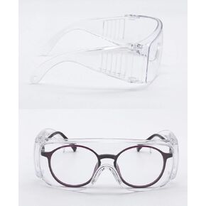 Safety Glasses (2 Pack) Anti Fog & Shattered Proof, ANSI Z87.1 & EN 166 UV Resistant Protective Eyewear Safety Goggles, Wide Frame Eye Shield Goggles Scratch Resistant Best Eye Protection Shield with
