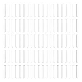 Eisco Labs 8mL Heavy Wall Test Tubes with Beaded Rim - Pack of 100 - Borosilicate Glass, Durable Lab Glassware for Scientific Research and Experiments