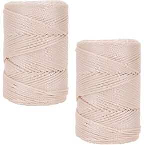 2 Pack of 230g/lot Super Soft Cord Polyester Yarn Knitting Macrame Crocheting Summer Hat Yarn for DIY Hand Knitted Hat Shoes Crochet Basket Yarn