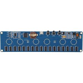Nixie Tube Clock, High Accuracy 7 Colors Glowing Tube Clock Drive Board, DIY Nixie Tube Clock Simulation, 12/24H Display, Desktop Clock Decoration, Gifts for Decorating Rooms and Desks
