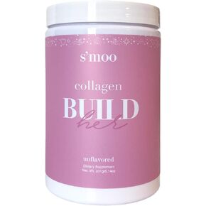 BUILD(her) Collagen Peptides Powder - Hair, Skin, Nail, and Joint Support - Unflavored - Quick Dissolve, Gluten-Free - Hydrolyzed Collagen, Drink Mix for Water, Shakes + Smoothies (30 Servings / 231g)