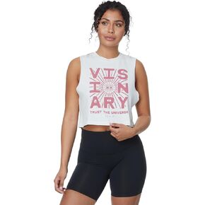 Spiritual Gangster Women's Intuitive Eye Callie Crop Tank