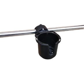 Brocraft Cup Holder with Rail Mount Bracket Kit/Rail Mount Drink Holder/Drink Holder for Boat Console-for 7/8" to 1-1/4"