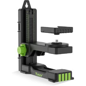 Huepar Fine-tuning Bracket Laser Level Adapter, Multifunctional Magnetic Pivoting Base, 360° Rotation - alternative to a standard 1/4" and 5/8" thread, Height Adjustment-PV15