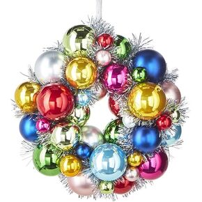 RAZ Imports 2022 Collected Christmas 11" Ball Wreath Ornament