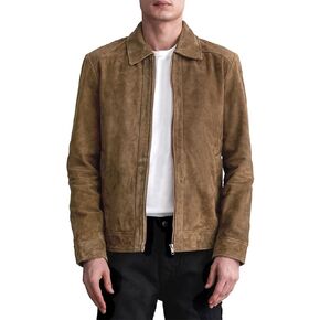 Men’s Vintage Motorcycle Brown Leather Jacket Moto Racer StyleTimeless Fashion Genuine Leather Biker Jacket