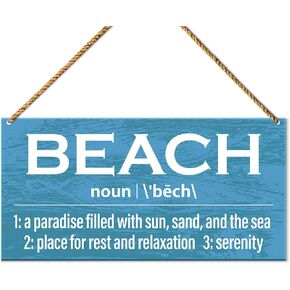 Beach Wood Sign Decor, Summer Bathroom Home Beach House Wall Decoration Bedroom Living Room Door Decor Farmhouse Hanging Sign Decorations, Housewarming Gifts for New House Home, Filled with Sun