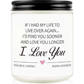 Weeding Anniversary Candle Gifts for Men Women, Wedding Gifts, Christmas, Valentines Day, Birthday Gifts for Him Her Wife Husband,Candle Gifts for Boyfriend Girlfriend Engagement Gifts for Couples