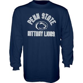 Blue 84 Men's Penn State Nittany Lions Long Sleeve T Shirt Line Up Team Color, Penn State Nittany Lions Navy, Large