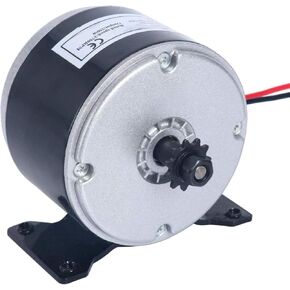 Yaegoo Small Brushed Permanent Magnet Electric Motor DC 24V 250W 2750RPM for Wind Turbine, Scooter Drive Speed Control